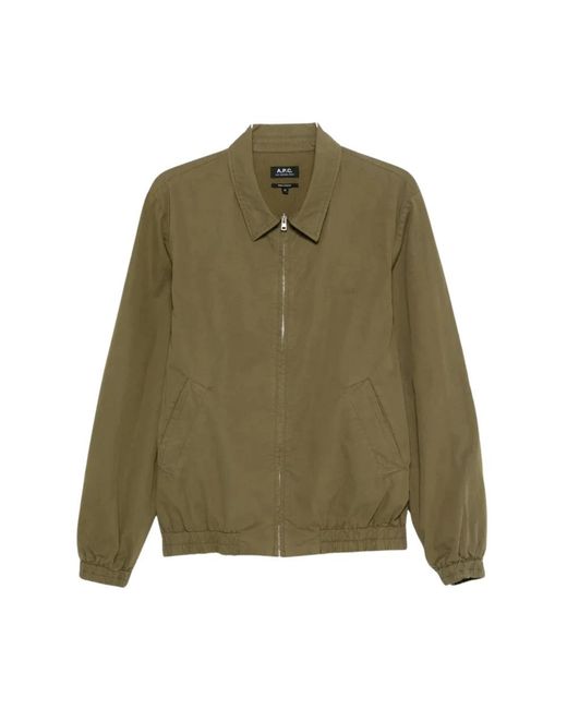 A.P.C. Green Bomber Jackets for men