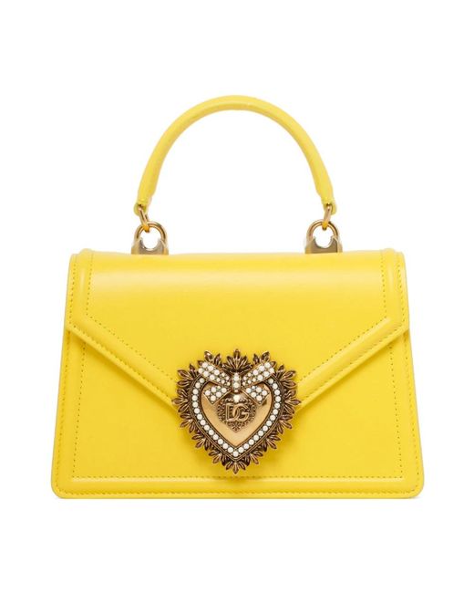Dolce & Gabbana Yellow Cross Body Bags