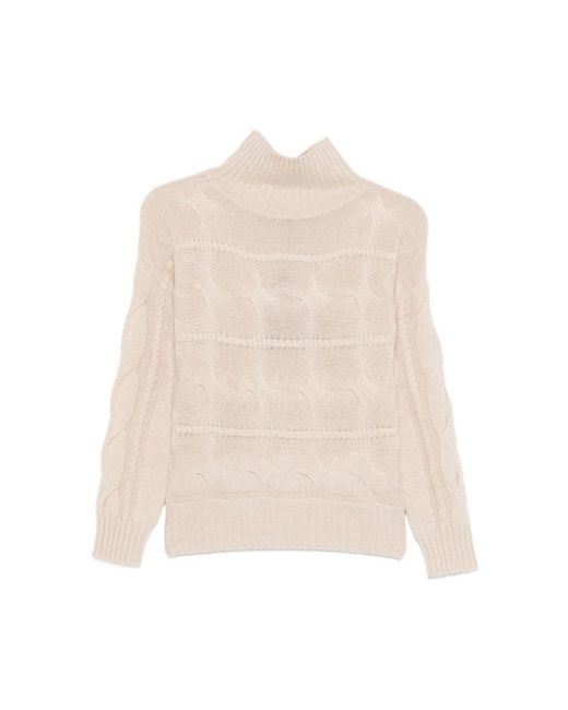 Max Mara Turtlenecks in het White