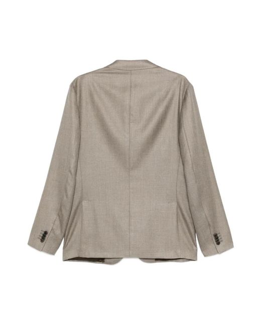 Corneliani Gray Single Breasted Suits for men
