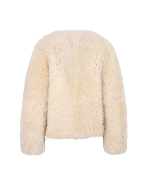 Tom Ford Natural Faux Fur & Shearling Jackets