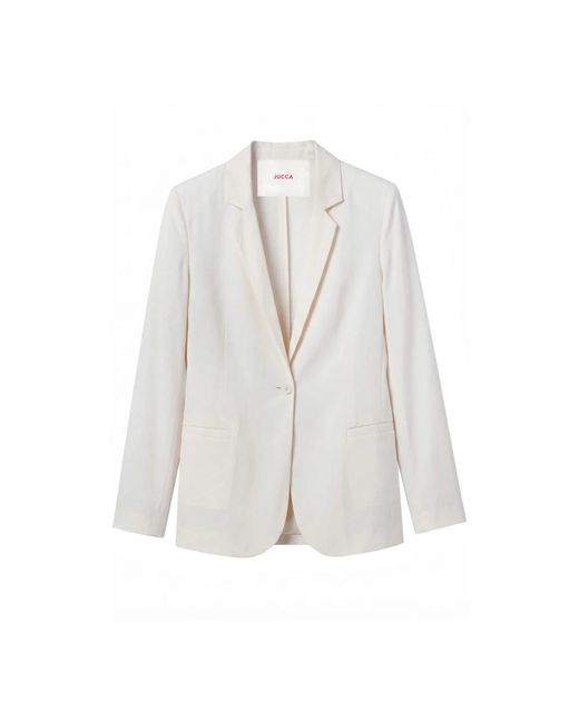 Jucca Giacca Monopetto Over in het White