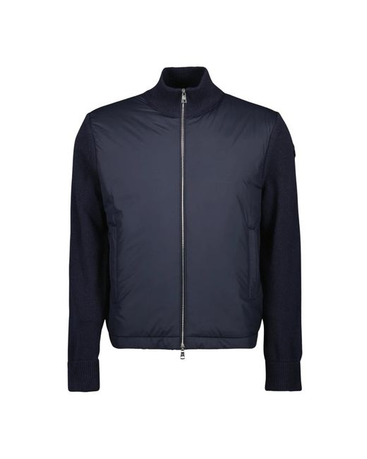 Moncler Bi-Material Donsjas in het Blue voor heren