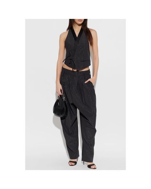 KENZO Jassen ,Zwart ,Wol Vest Met Lurex Draad in het Black
