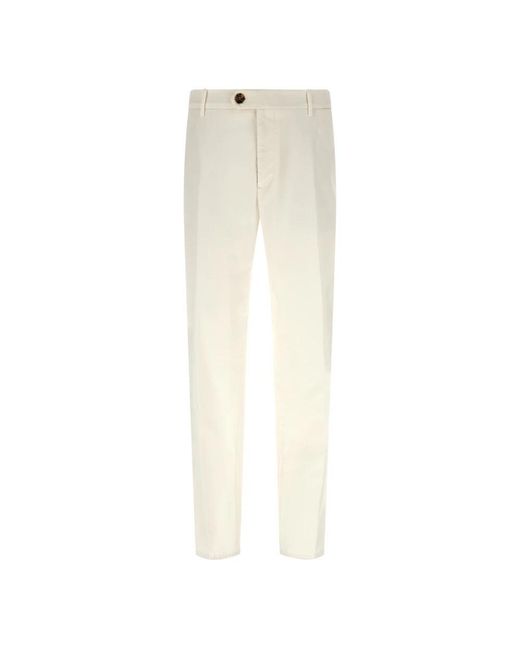 Brunello Cucinelli White Suit Trousers for men
