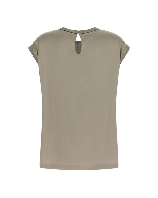 Brunello Cucinelli Gray Blouses