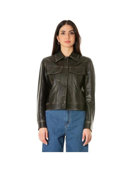 Leather Jackets di Liviana Conti in Black