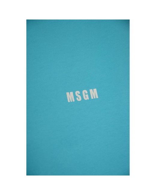 MSGM Blue Blaue t-shirts und polos