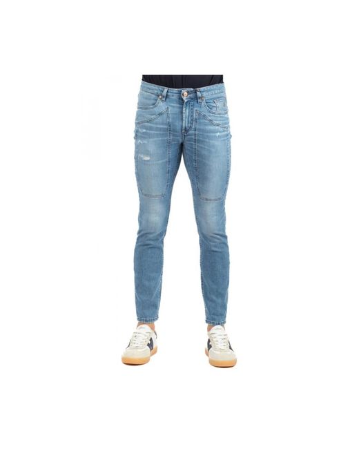 Jeckerson Blue Skinny Fit Jeans for men