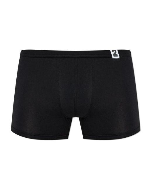 DSquared² Boxers Met Logo in het Black voor heren