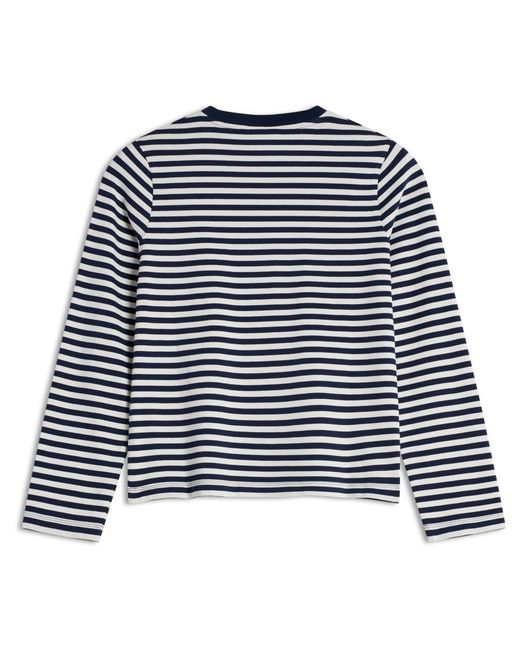 Maison Kitsuné Blue Long Sleeve T-Shirts