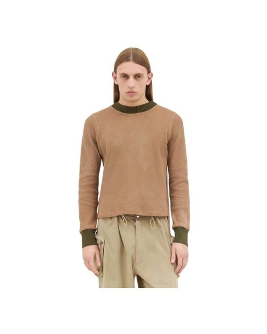 Charlie Constantinou Natural Round-Neck Knitwear for men
