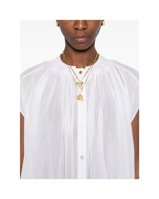Forte_forte White Sleeveless Tops