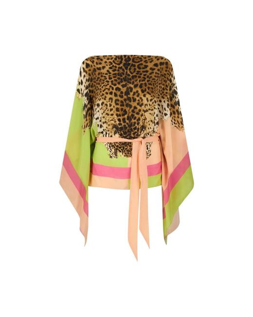 Roberto Cavalli Yellow Blouses
