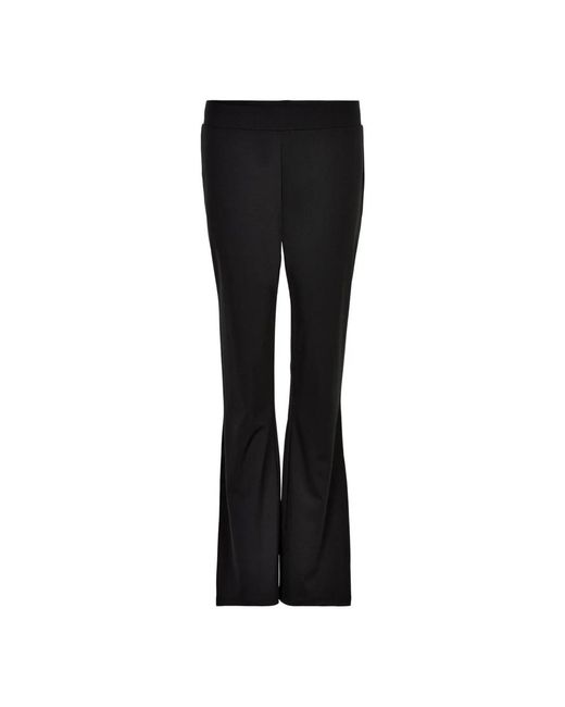 iN FRONT Black Wide Trousers