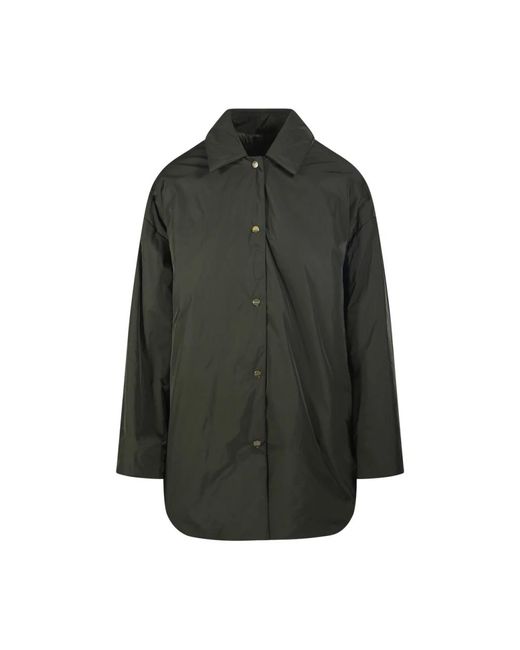 Max Mara Jassen ,Groen ,Carlotta Quilted Shirt in het Green