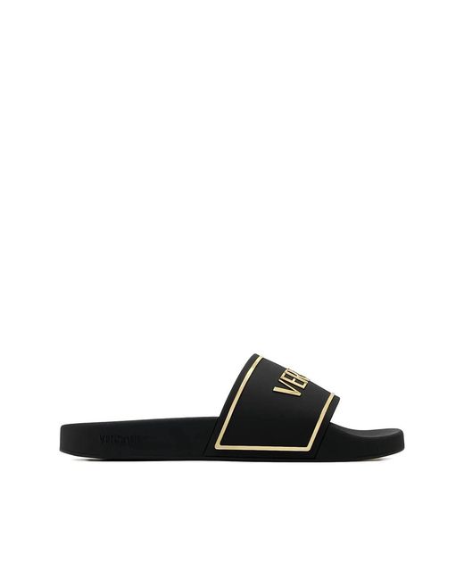 Sliders Versace de hombre de color Black