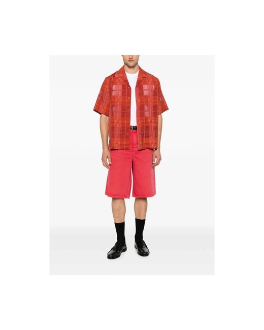 7 For All Mankind Red Bermudas for men