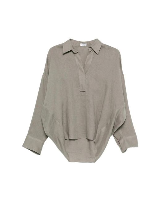 Brunello Cucinelli Gray Polo Shirts