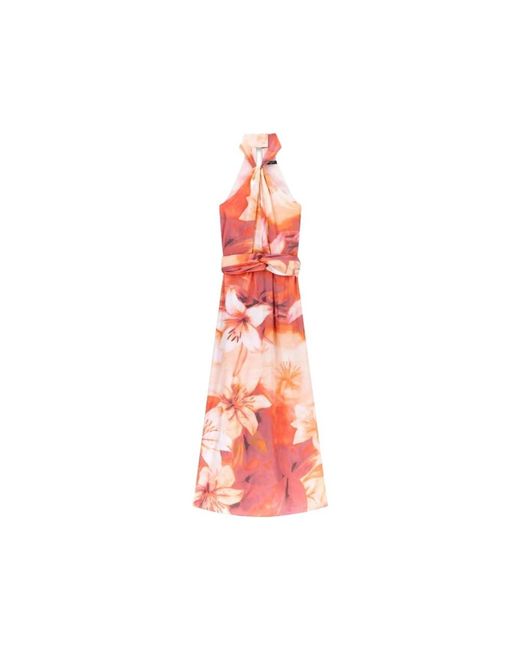 Maxi Dresses Guess de color Red