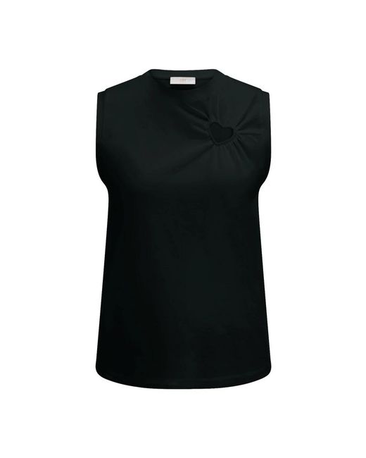 Riani Black Sleeveless Tops