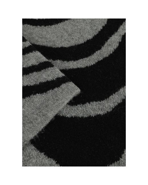 Object Truien & Vesten ,Grijs ,Polyester Grijze Gebreide Trui Voor Vrouwen in het Black
