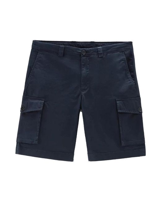 Woolrich Blue Classic Cargo Short for men