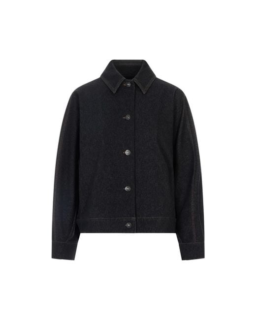 Max Mara Black Denim Jackets