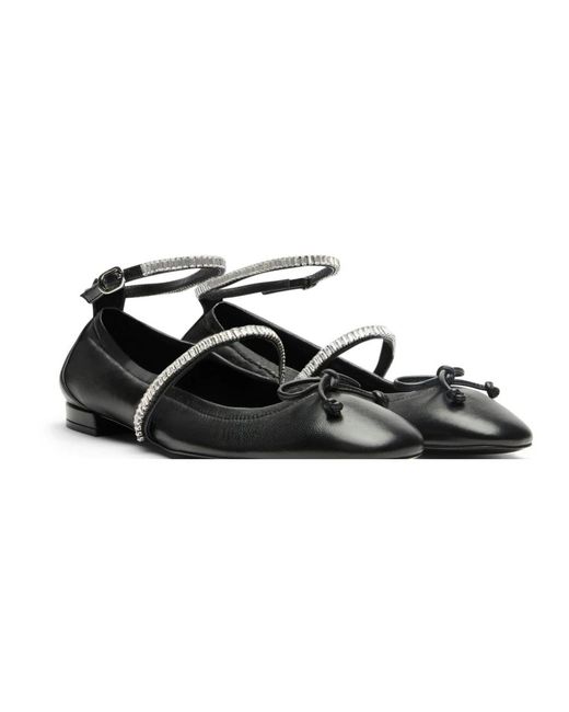 Stuart Weitzman Black Stefanie Ballet Flat