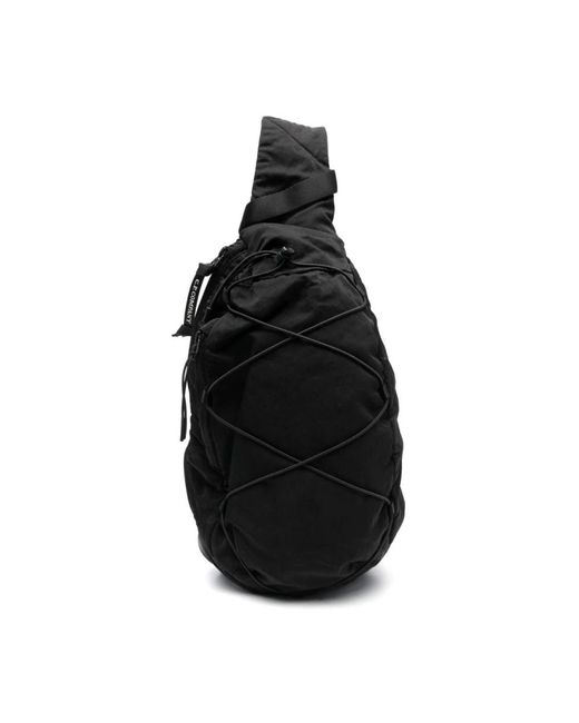 C P Company Schwarze nylon-tasche mit zugbandverschluss in Black für Herren