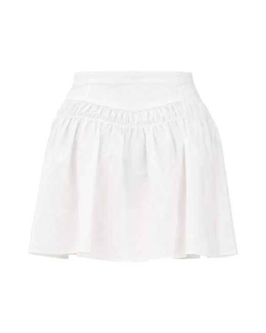 Pinko White Short Skirts