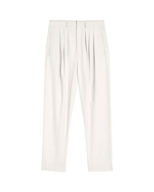 Lemaire Tapered Trousers in het White