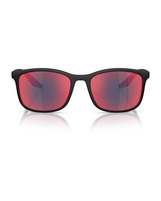 Prada Psa08S Zonnebril in het Red