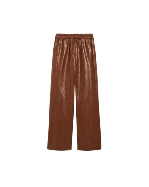 Trousers > straight trousers Weekend by Maxmara en coloris Brown