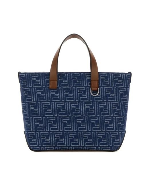 Fendi Blue Tote Bags for men