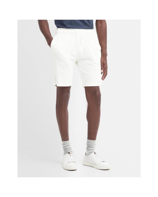 Barbour Ecru winford shorts in White für Herren