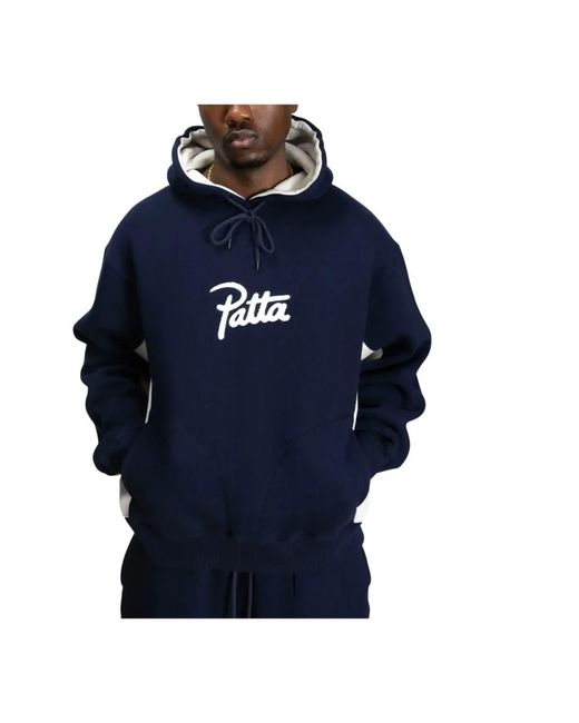 PATTA Blue Hoodies for men