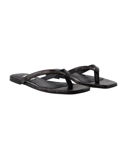 Totême  Black Flip Flops
