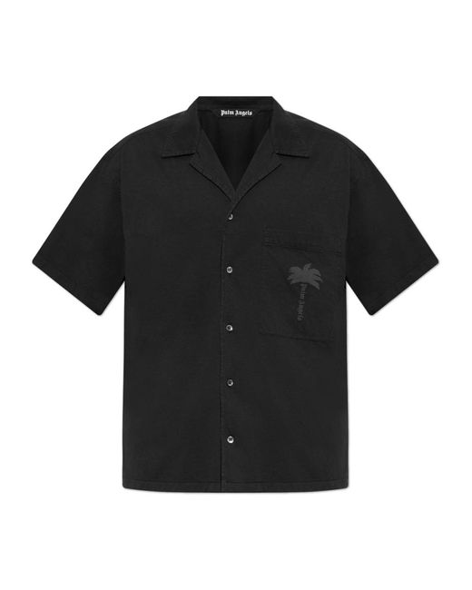 Palm Angels Hemd mit tasche in Black für Herren