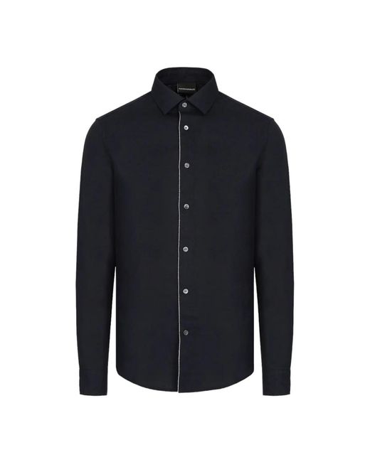 Emporio Armani Blue Casual Shirts for men