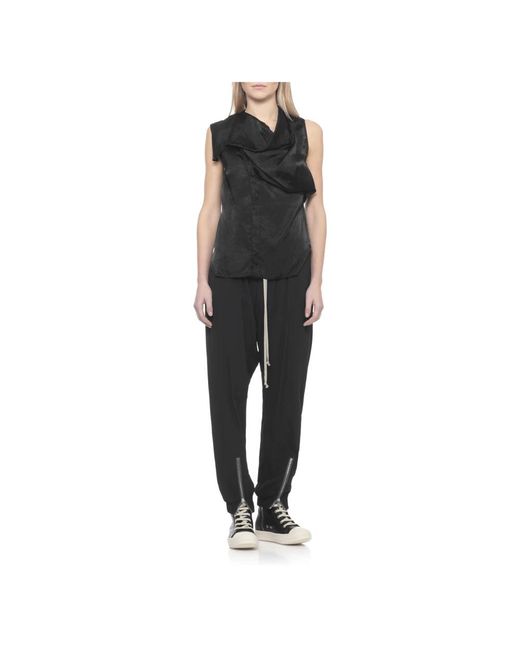 Rick Owens Black Vests