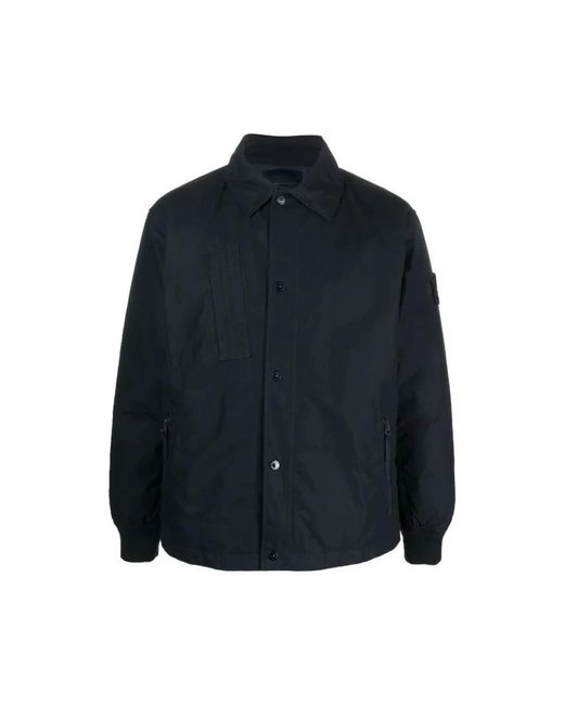 Stone Island Jassen ,Blauw ,Veren Vera Ghost Jas in het Blue voor heren