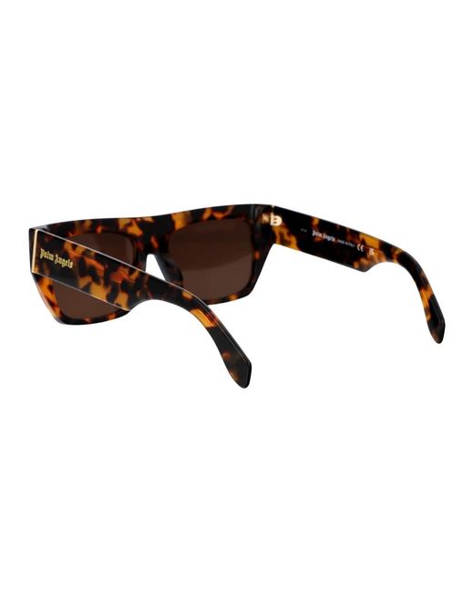 Palm Angels Brown Stylische sonnenbrille mit niland design