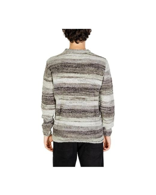 Round-Neck Knitwear Gianni Lupo pour homme en coloris Gray