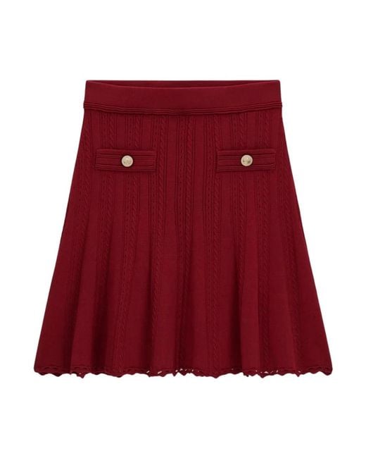 Guess Red Short Skirts