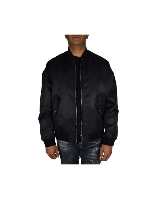 DSquared² Jassen ,Zwart ,Nylon Nylon Bomberjack in het Black voor heren