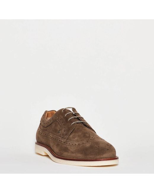 Hogan Brown Laced Shoes for men