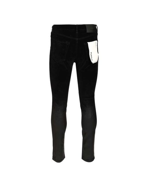 Purple Brand Black Skinny Jeans for men