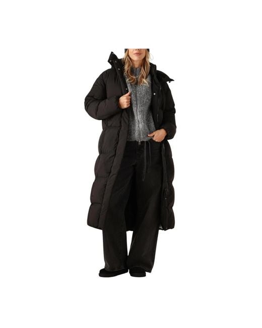 Tommy Hilfiger Tjw Alaska Grid Dwn Mxi Coat Ext in het Black