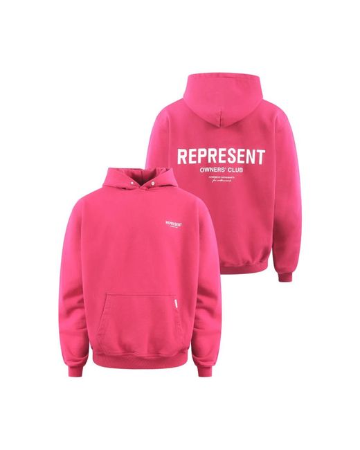 Represent Pink Hoodies for men